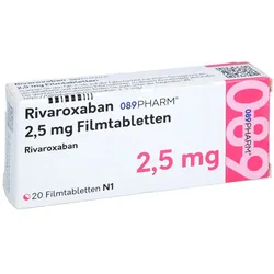 Rivaroxaban 089pharm 2.5 Mg Filmtabletten 20 St