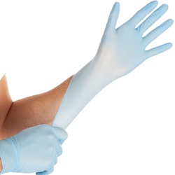 Hygostar Nitrilhandschuhe Safe Super Stretch puderfrei, 8/M