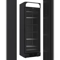 CombiSteel Tiefkühlschrank 1 Glastür Schwarz 382L