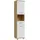 Forte Badschrank 2 Türen 1 Schublade 40,2 x 186,8 x 34,8 cm Weiß/Artisan Eiche