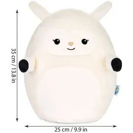 squishbrubies Stella das Schaf - 35 cm Kuscheltier - Superweiches Plüsch Stofftier zum Kuscheln, Verschenken und Sammeln - Weiß/Beige