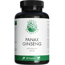 GREEN NATURALS Panax Ginseng Hochdos.vegan Kapseln