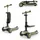 Kinderkraft Halley 2 Balance-Scooter 2-in-1, Sitz höhenverstellbar (25-33 cm), 4-Fach Verstellbarer Lenker, LED-Räder, klappbar, ab 18 Monate, rutschfeste Trittflächen, Grün