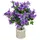 I.GE.A. Kunstblume I.GE.A. "Glockenblumen-Strauß in Vase", lila (violett), B:24cm H:36cm L:20cm, Polyester, Kunstpflanzen, Sternblumen Blumen Dekoblumen Künstlich Bouquet Blumenstrauß