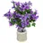 I.GE.A. Kunstblume I.GE.A. "Glockenblumen-Strauß in Vase", lila (violett), B:24cm H:36cm L:20cm, Polyester, Kunstpflanzen, Sternblumen Blumen Dekoblumen Künstlich Bouquet Blumenstrauß