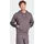 adidas Herren Kapuzensweat Essentials 3-Streifen French Terry, Größe L in Grau GRESTR/BLACK