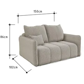 Fun Möbel SOFA 2-sitzer Morgano