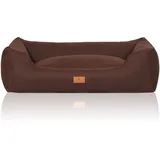 Knuffelwuff Hundebett Lotte Velours XXL 120 x 85cm Braun