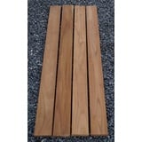 Gabiona Kurze Bankauflage TEAK 30 cm