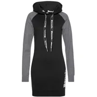bench. loungewear Sweatkleid Grau/Schwarz 40