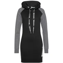 bench. loungewear Sweatkleid Grau/Schwarz 40