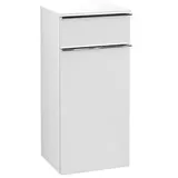 Villeroy & Boch Venticello Seitenschrank 40,4 x 86,6 x 37,2cm, Anschlag links, Glossy White