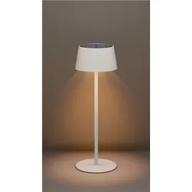 goobay Kabellose LED-Tischleuchte Solar, weiß
