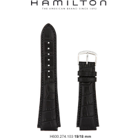 Hamilton Leder Dodson Band-set Leder-schwarz-19/18 H690.274.103 - schwarz