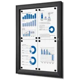 Showdown Displays Showdown® Displays Schaukasten schwarz 4x DIN A4 59,2 x 2,3 x 69,6 cm, 1 St.