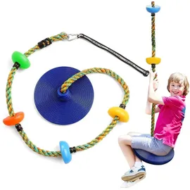 Braoses Schaukel mit Plattform für Kinder 200 kg Blau-a