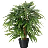 Fuchs Versand 24/7 Kunstpflanze Weeping Ficus, mit Echtholzstamm