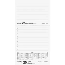 Rido Tischkalender Merker, 10,8x20,1cm PP dunkelblau 2026,