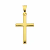 Kettenanhänger ADELIA ́S "Kreuzanhänger 585 Gold ( 14K )", gold, Schmuckanhänger, Damen, Gold, Kettenanhänger, Goldanhänger Kreuz