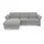 sit&more Ecksofa SIT & MORE "Apulia L-Form", silber, B:250cm H:78cm T:185cm, Webstoff (100% Polyester);Struktur weich (90% Polyester, 10% Polyamid);Luxus-Microfaser Euphoria (100% Polyester);Samtoptik (100% Polyester), Sofas, Ecksofa, wahlweise Bettfunktion,