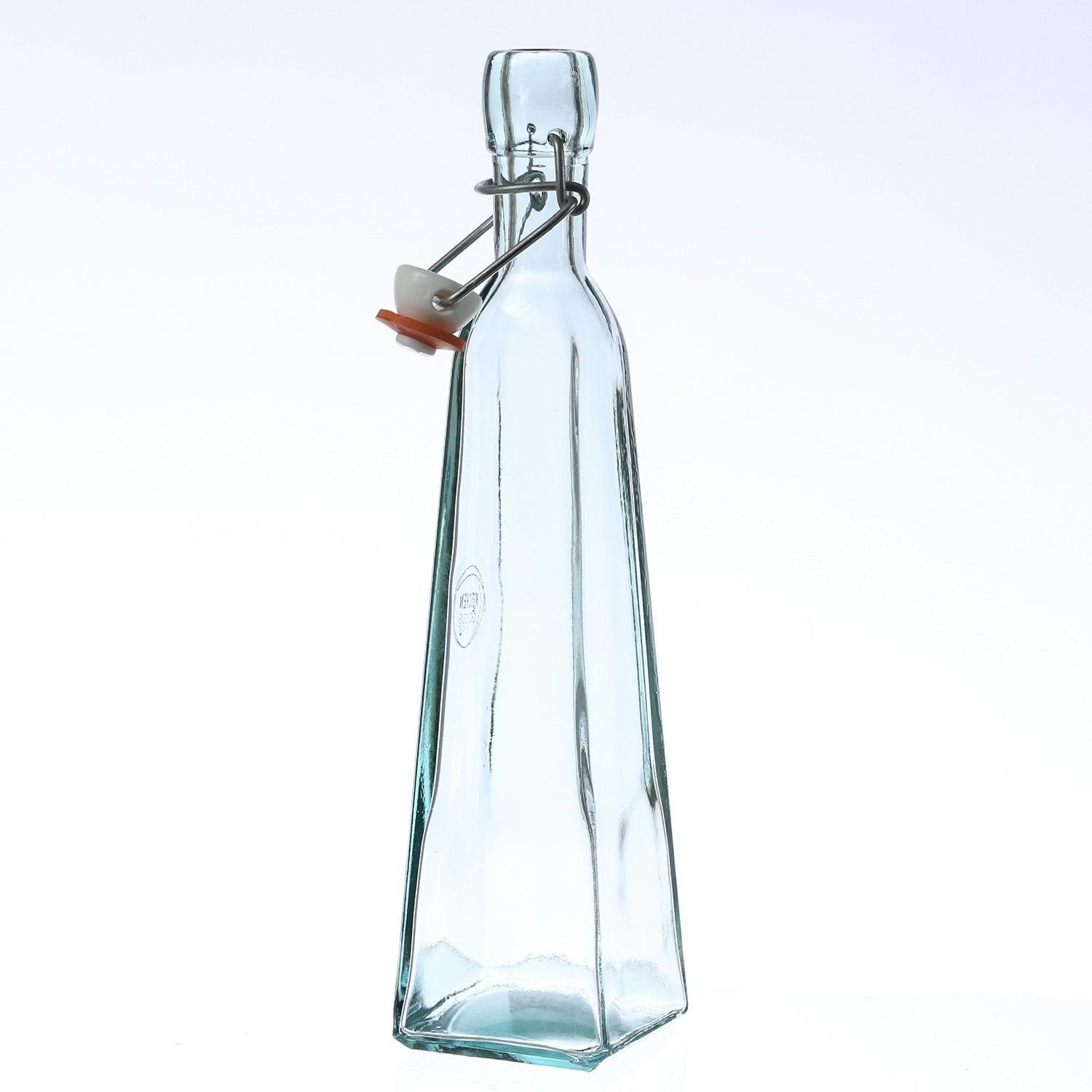 Glasflasche mit Bügelverschluss Recyclingglas 360ml Trinkflasche Vorratsflasche