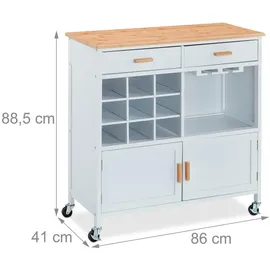 Relaxdays Küchenwagen,