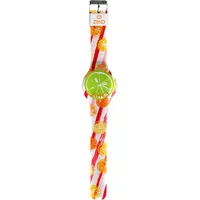 Unisex Uhr ZITTO MINI CARAIBY Holiday Juice Silikon Gefärbt Led 36mm NEW