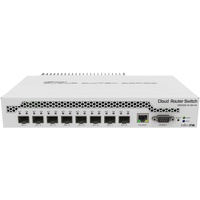 MikroTik Cloud Router Switch CRS309 Dual Boot Desktop 10G Smart Switch, 1x RJ-45, 8x SFP+, PoE PD (CRS309-1G-8S+IN)