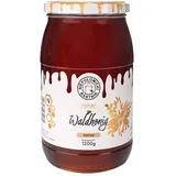 Waldhonig 1200g Roh und Frisch Nektar Honig Großes Glas Bienenhonig aus der Imkerei