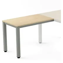 Rocada Anstelltisch Executive BxTxH 100x60x73cm Gestell grau Platte Melamin buche