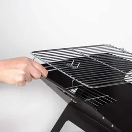 Aktive Tragbarer Klappgrill schwarz