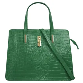 Cluty Henkeltasche Leder Green
