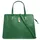 Cluty Henkeltasche Leder Green