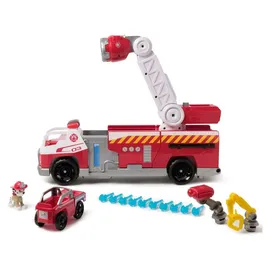 Spin Master PAW Patrol Fire Rescue - Marshalls Deluxe Feuerwehr-Truck, 50 cm lang, mit Marshall Hundefigur