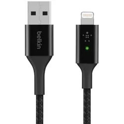 Belkin Boost UP Charge Smart LED Lightning/USB-A Kabel 1.2m schwarz