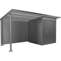 Biohort Rückwand für Seitendach Gr. L Quarzgrau-Metallic