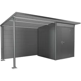 Biohort Rückwand für Seitendach Gr. L Quarzgrau-Metallic