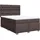 vidaXL Boxspringbett 140 x 200 cm Dunkelbraun