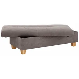 Home Affaire Hocker Lyla mit Stauraum 131 x 42 x 61 cm Grau