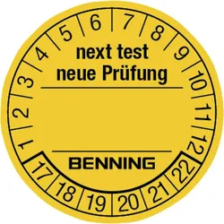 Prüfplaketten BENNING (300 Stück)