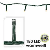 SELF IMPORT AGENCIES Lichterkette 180 LEDs, warmweiß, 230V, IP44, Innen/Außen