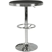 Wohnling Bartisch rund 60 x 68 cm Schwarz