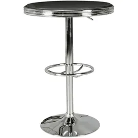 Wohnling Bartisch rund 60 x 68 cm Schwarz