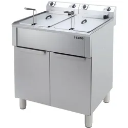 SARO Elektrofritteuse 20+20 Liter, Modell BRAGA