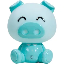Kindertischleuchte Piggy Hellblau max. 3 Watt