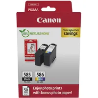 Canon PG-585 schwarz + CL-586 CMY