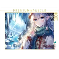 Calvendo Puzzle Elf in der Eishöhle 1000 Teile Lege-Größe