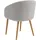 SalesFever Armlehnstuhl Strukturstoff taupe