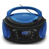 Cyberlux Tragbarer CD-Player | | CD/CD-R | USB | FM Radio | AUX-In | Kopfhöreranschluss | Kinder Radio | Boombox | CD-Radio | Stereoanlage | Kompaktanlage (Cobalt Blue)