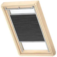 VELUX Wabenplissee S08, Graphit, Schiene alu